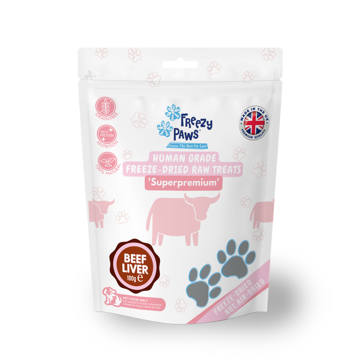 Freeze-Dried Raw Beef Liver Treats (100g)
