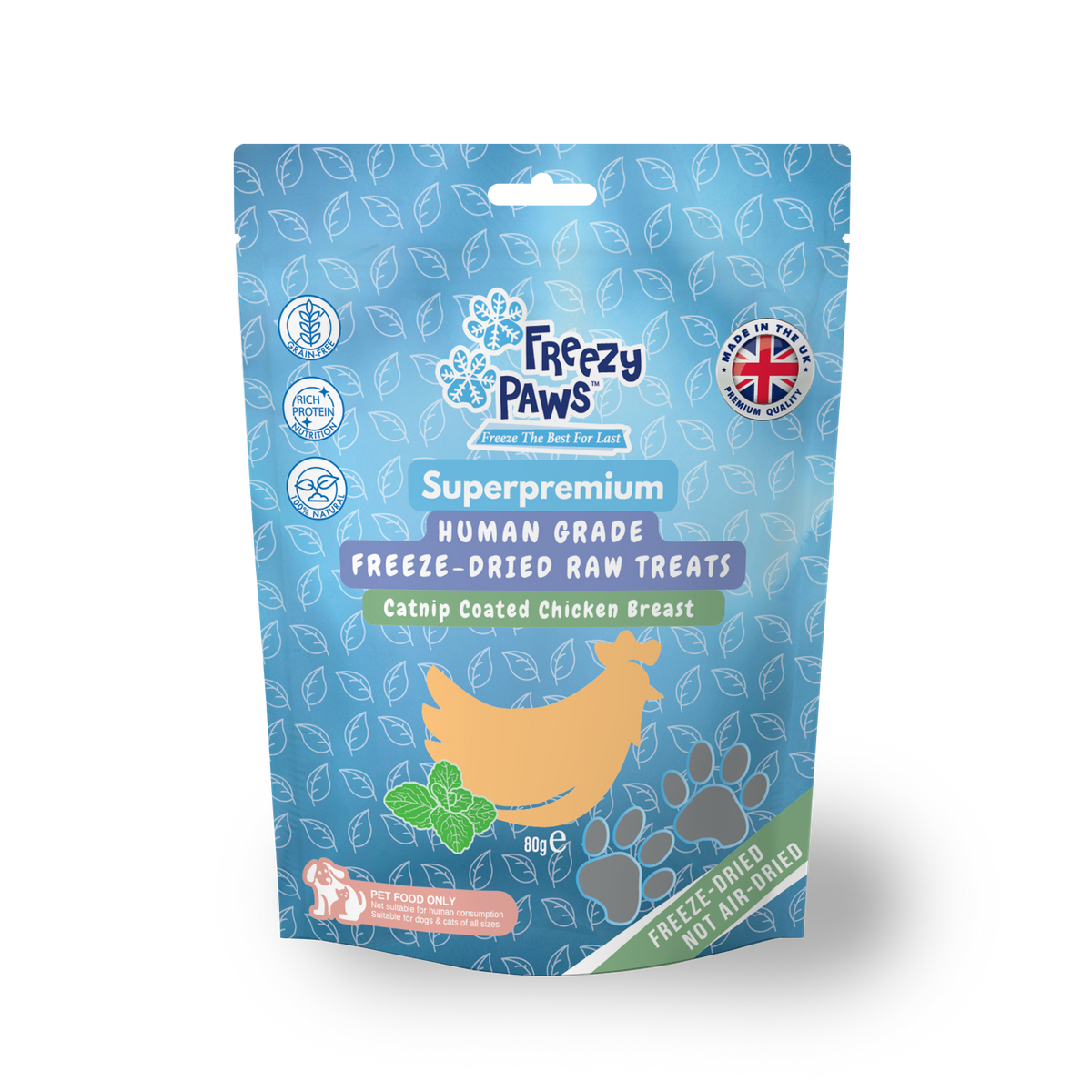 Freeze-Dried Raw Functional Training Treats - Chicken Breast w/Catnip (80g)